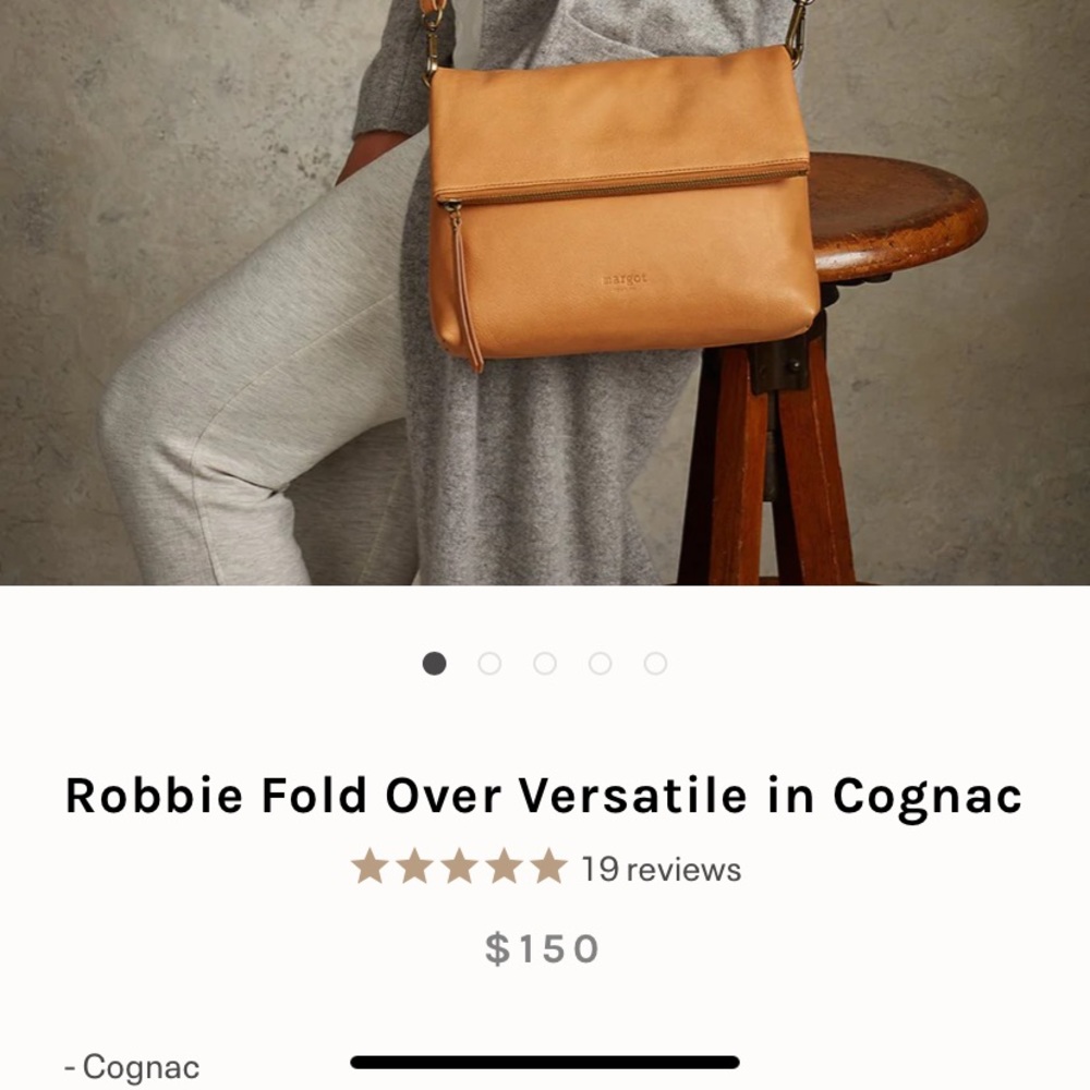 Leather crossbody purse